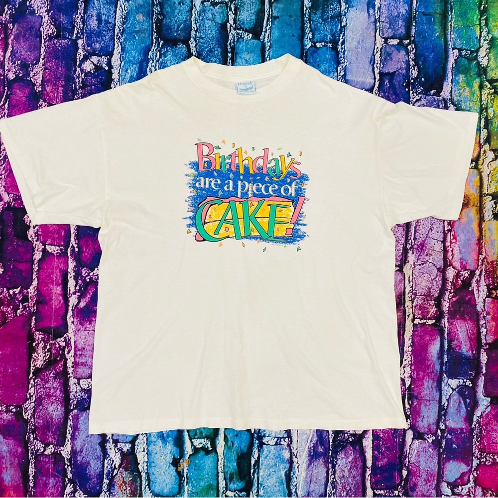 Vintage Birthday single stitched tee size XL